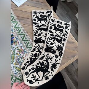 Black and Cream Holiday Stockings